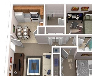 Two Bedroom Floorplan- Sterling Two Bedroom Floorplan- Sterling